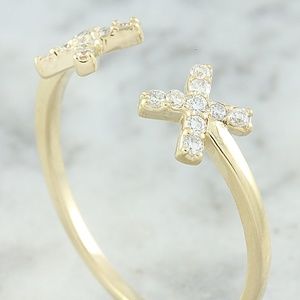 0.10 Carat Diamond 14K Yellow Gold Ring